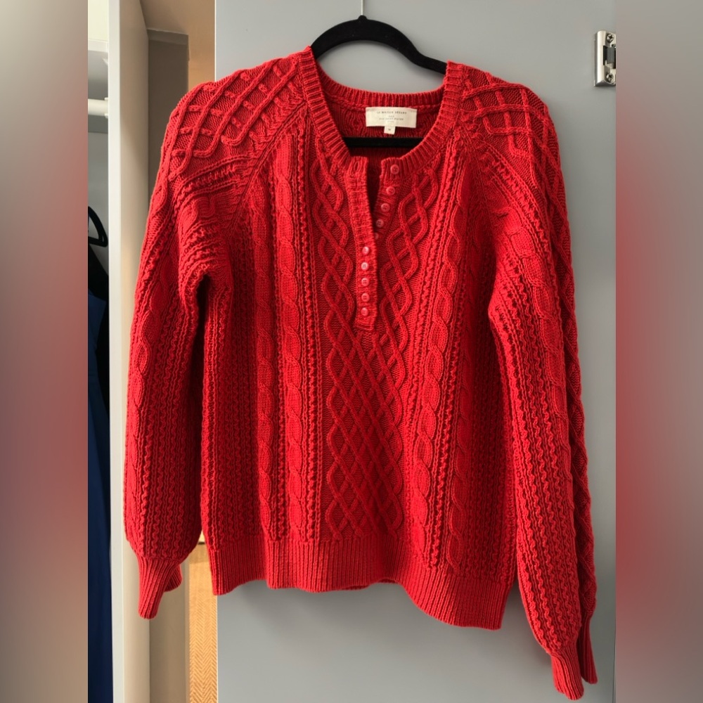 Sezane Bree Jumper (Red, size Medium)
